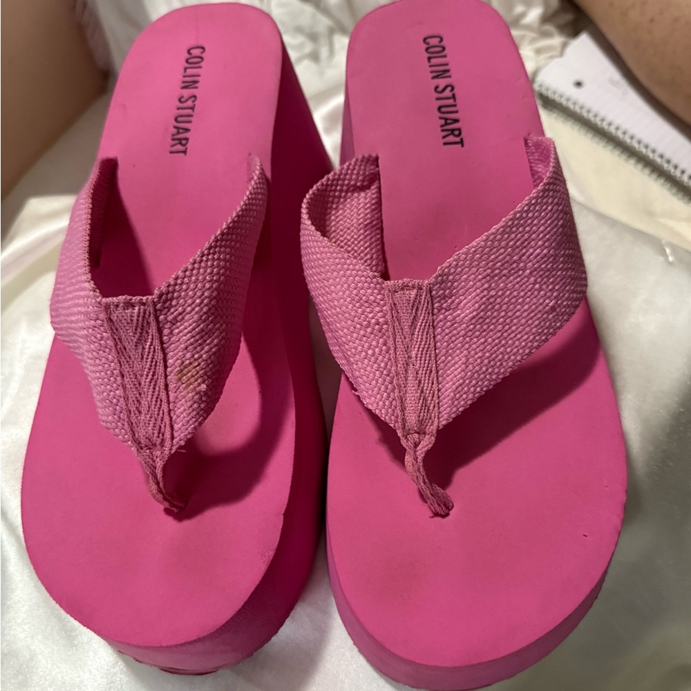 Colin Stuart Pink Platform Shoes